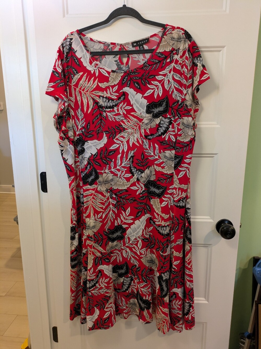 Pink Floral Swing Dress